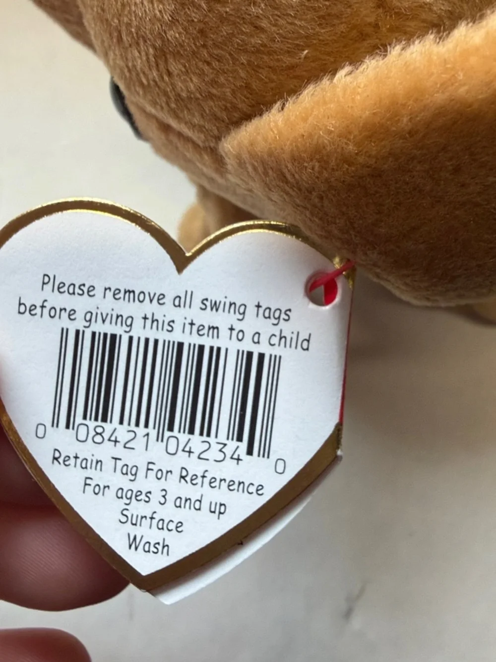 NWT TY Beanie Baby Tiny Brown Chihuahua Dog Plush - Brown